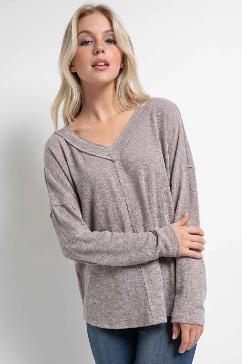 Ribbed Puff Sleeve Top — LSF Boutique